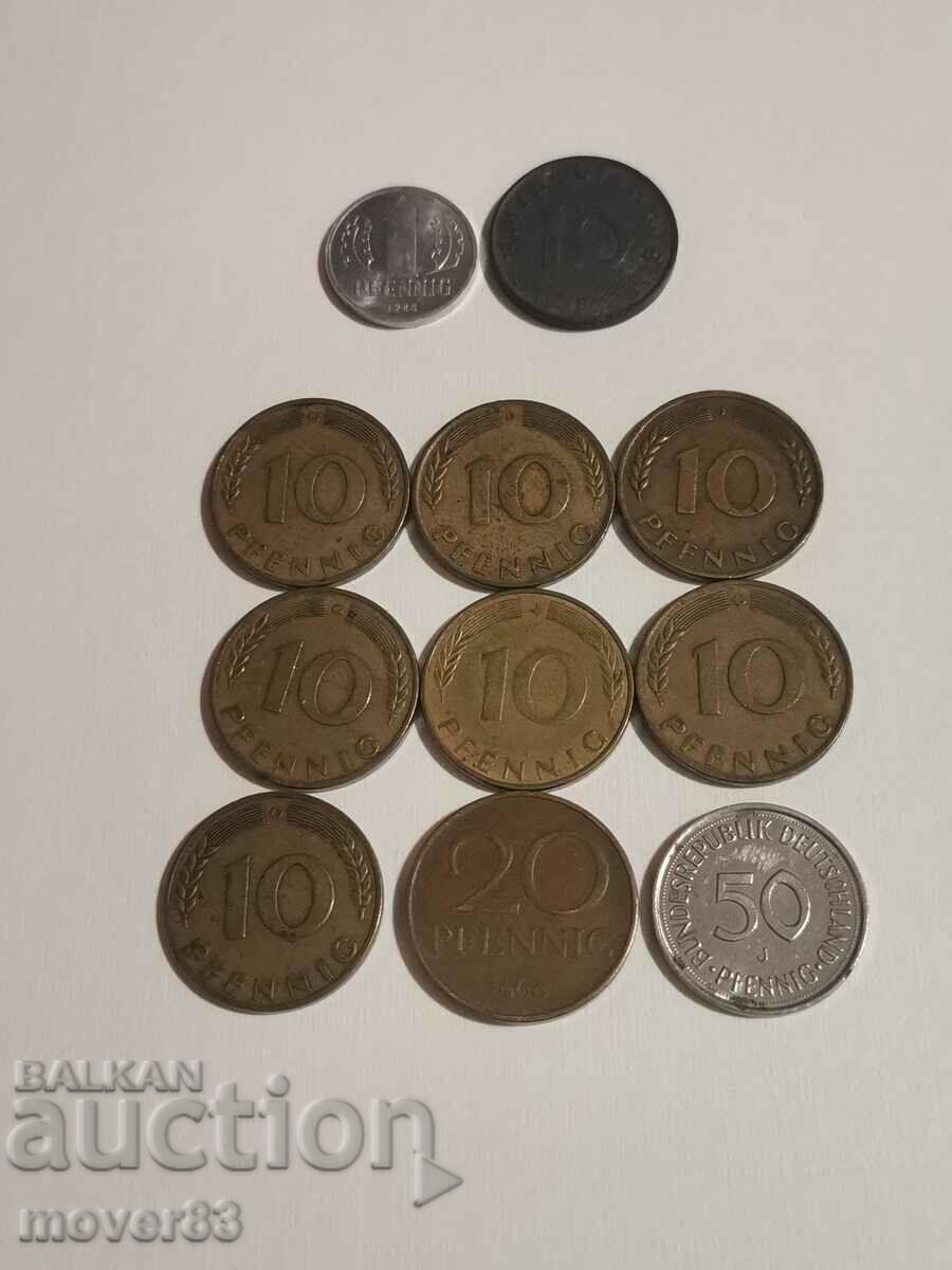 Monede Germania. Pfennig. Lot