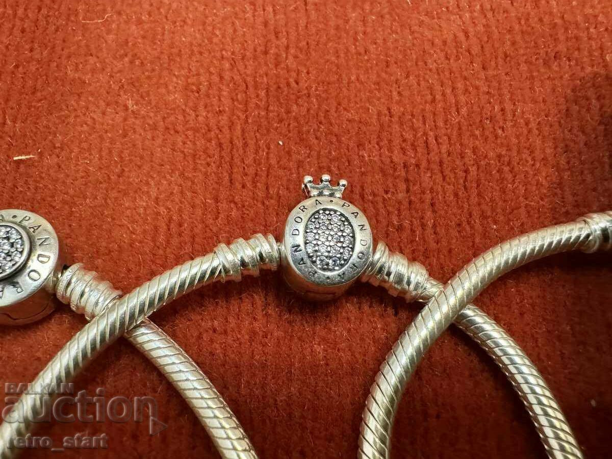 Auction Silver bracelets PANDORA, replica 3 pcs. 43 grams 925 Auction Silver bracelets PANDORA, replica 3 pcs. 43 grams 925