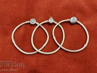 Silver bracelets PANDORA, replica 3 pcs. 43 grams 925