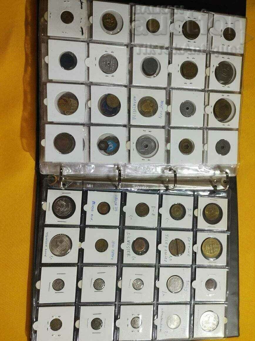 Large collection of tokens 300 pieces without repeating from all over with price 500.00 BGN | € 255.65 Large collection of tokens 300 pieces without repeating from all over with price 500.00 BGN | € 255.65