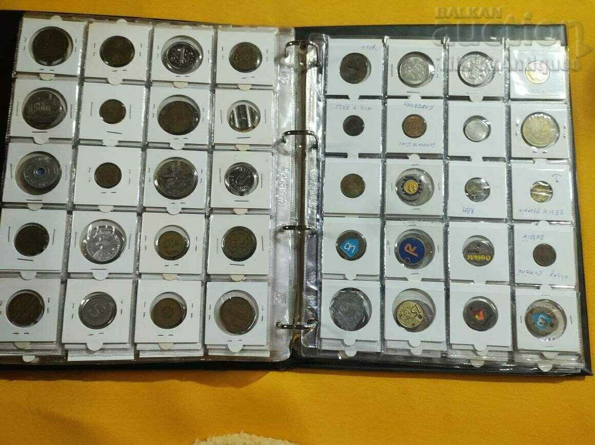 Auction Large collection of tokens 300 pieces without repeating from all over Auction Large collection of tokens 300 pieces without repeating from all over