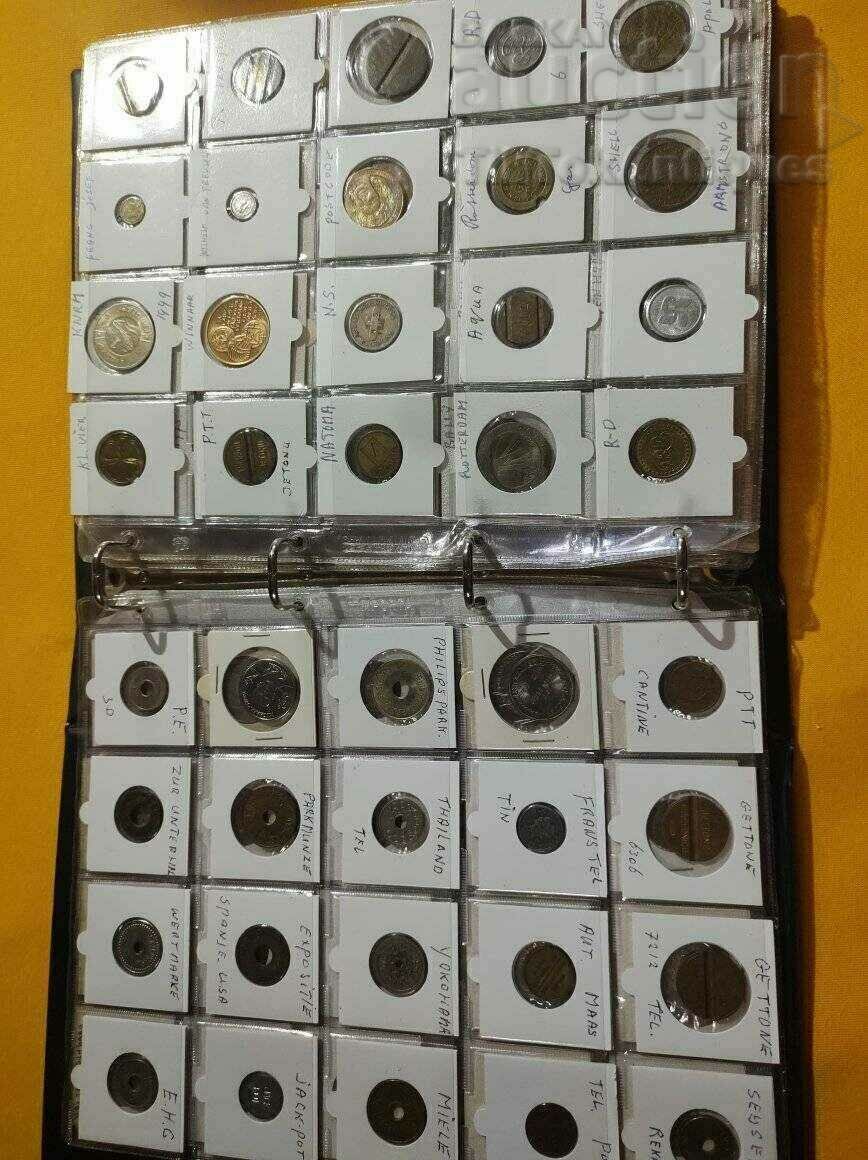 Delivery of Large collection of tokens 300 pieces without repeating from all over Delivery of Large collection of tokens 300 pieces without repeating from all over