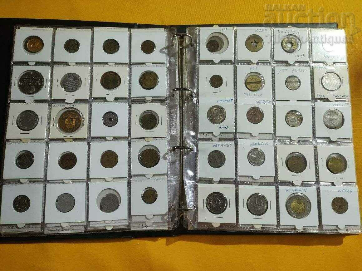 Large collection of tokens 300 pieces without repeating from all over - 5 Large collection of tokens 300 pieces without repeating from all over - 5