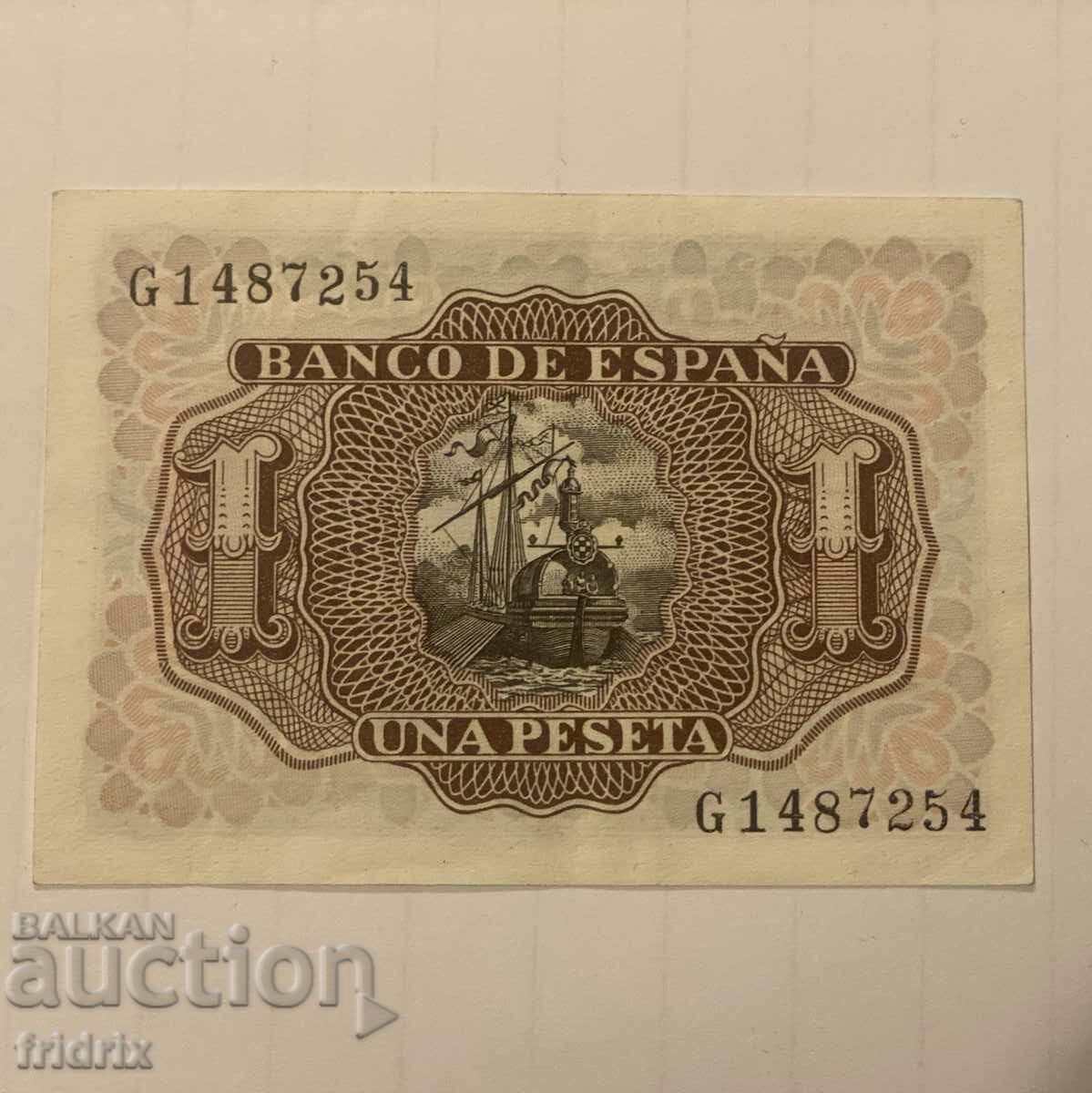 Spain 1 peseta -2 / Spain 1 peseta 1953 with price 10.00 BGN | € 5.11