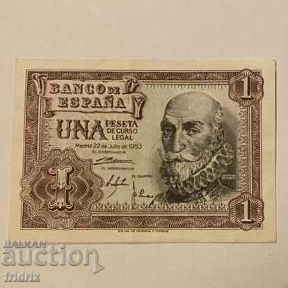 Испания 1 песета -2 / Spain 1 peseta 1953