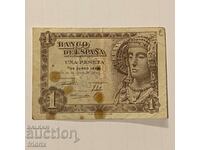 Испания 1 песета  / Spain 1 peseta 1948