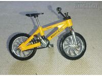 Tech Deck Чугунен миниатюрен жълт ретро велосипед с подви...