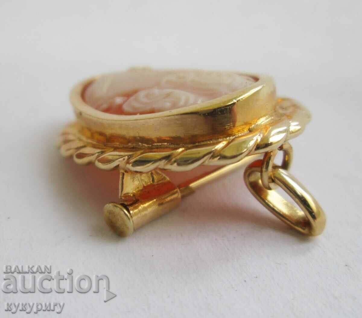 Old lady's brooch and locket jewel jewelry with cameo - 5 Old lady's brooch and locket jewel jewelry with cameo - 5