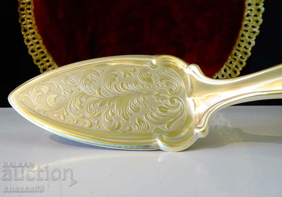 Бронзова шпатула,сладкарска лопатка,барок. - 6 Бронзова шпатула,сладкарска лопатка,барок. - 6