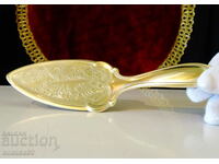 Spatulă de bronz, paletă de cofetărie, baroc