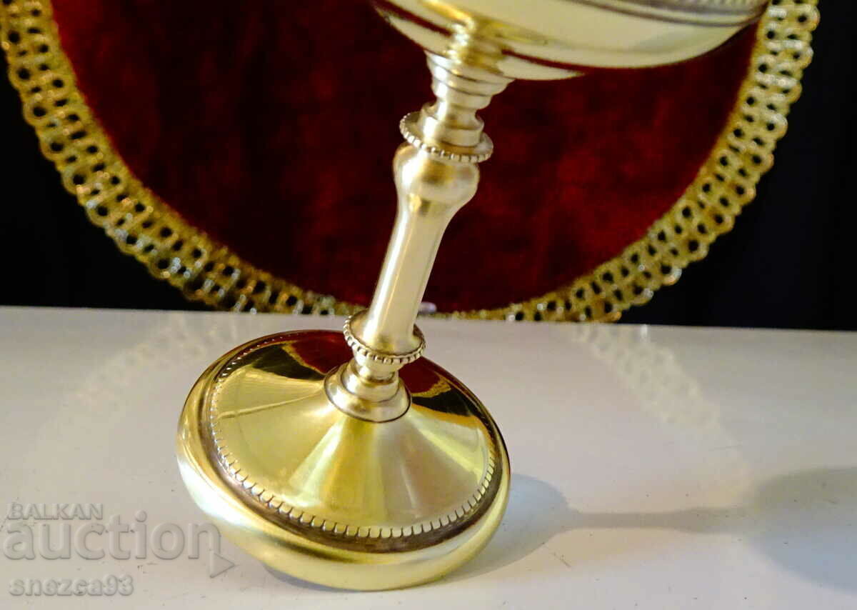 Bronze cup on a chair, dream. with price 25.00 BGN | € 12.78 Bronze cup on a chair, dream. with price 25.00 BGN | € 12.78