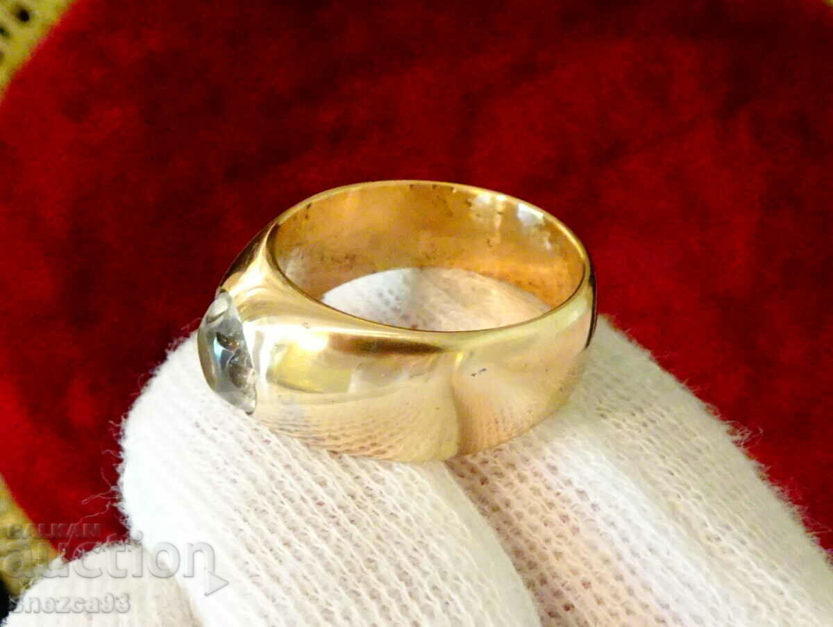 Antique bronze ring, natural zircon with price 19.00 BGN | € 9.71 Antique bronze ring, natural zircon with price 19.00 BGN | € 9.71