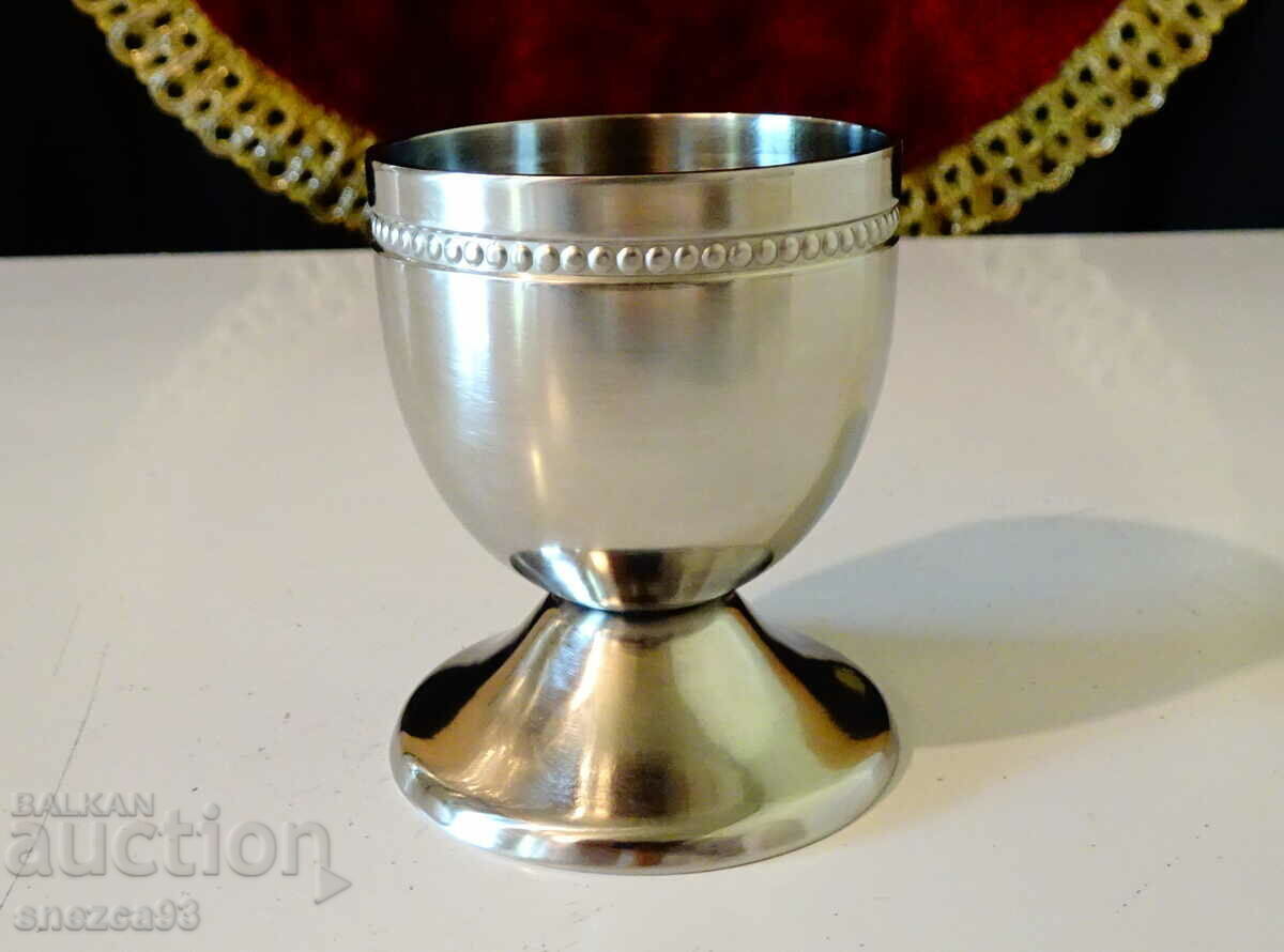 Brandy glass, cocktail shaker. Brandy glass, cocktail shaker.