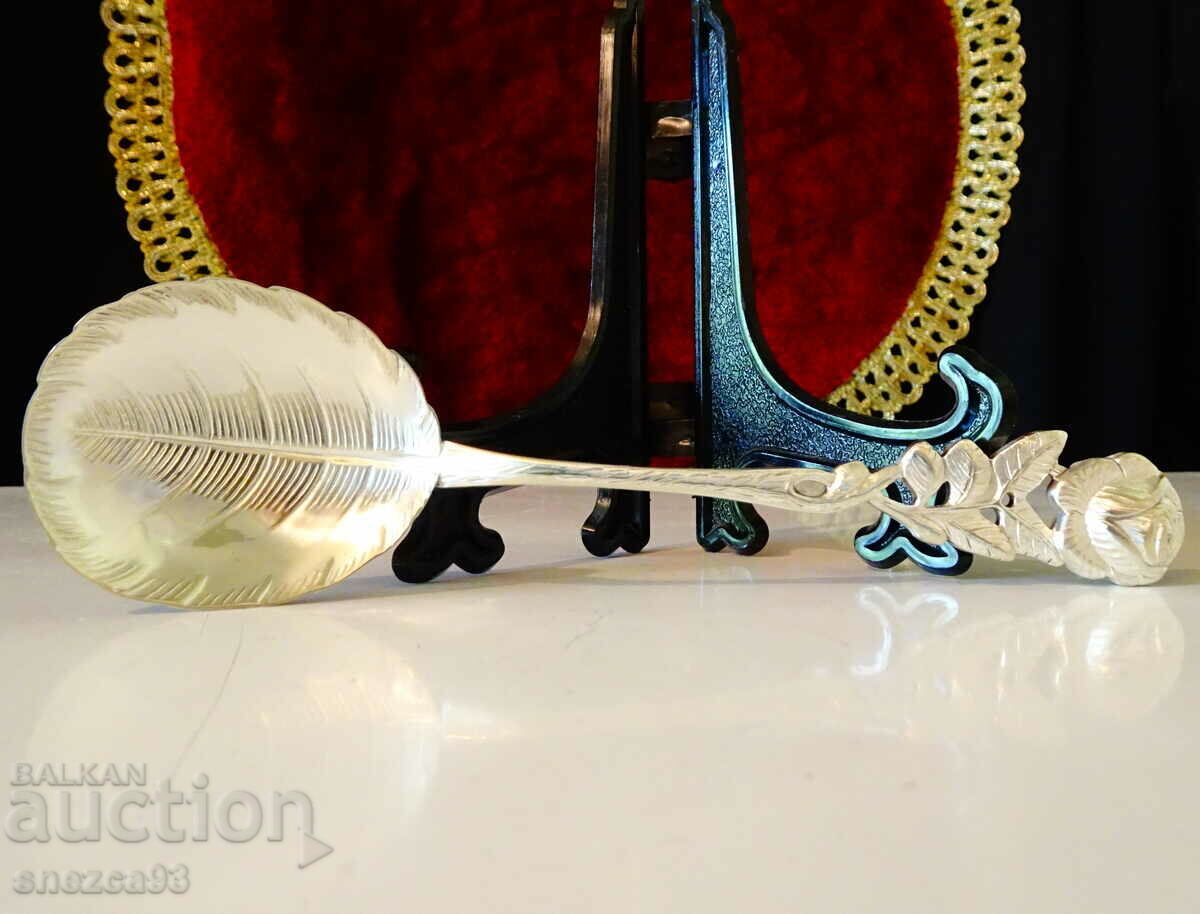 Παράδοση Αντίκο 100 επιχρυσωμένο κουτάλι, τριαντάφυλλο. Παράδοση Αντίκο 100 επιχρυσωμένο κουτάλι, τριαντάφυλλο.