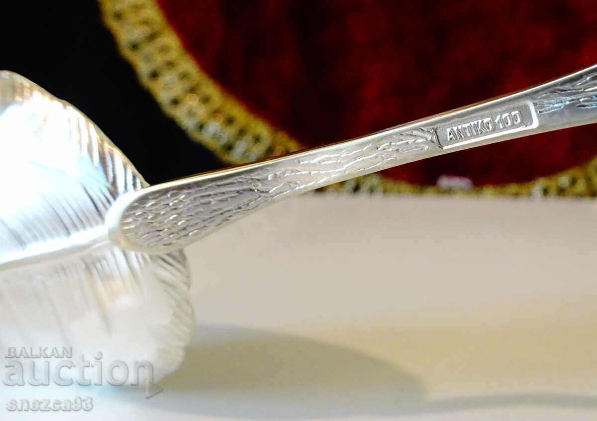 Αντίκο 100 επιχρυσωμένο κουτάλι, τριαντάφυλλο. - 7 Αντίκο 100 επιχρυσωμένο κουτάλι, τριαντάφυλλο. - 7