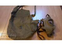 Military gas mask H 7 in a bag