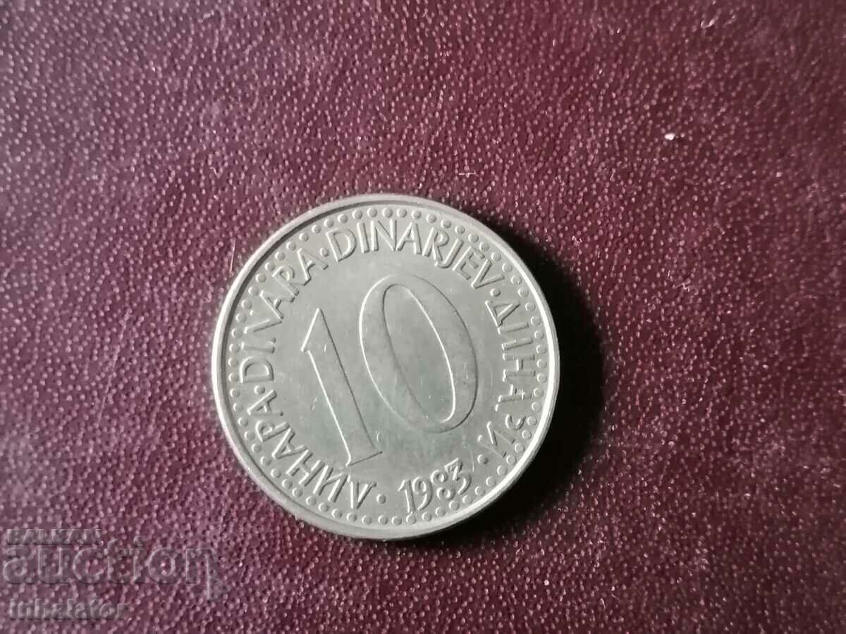10 dinars in 1983