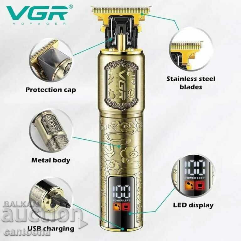 Professional hair trimmer VGR V-073, display, USB with price 34.99 BGN | € 17.89 Professional hair trimmer VGR V-073, display, USB with price 34.99 BGN | € 17.89