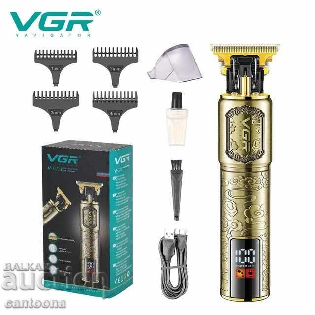 Professional hair trimmer VGR V-073, display, USB