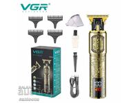 Professional hair trimmer VGR V-073, display, USB