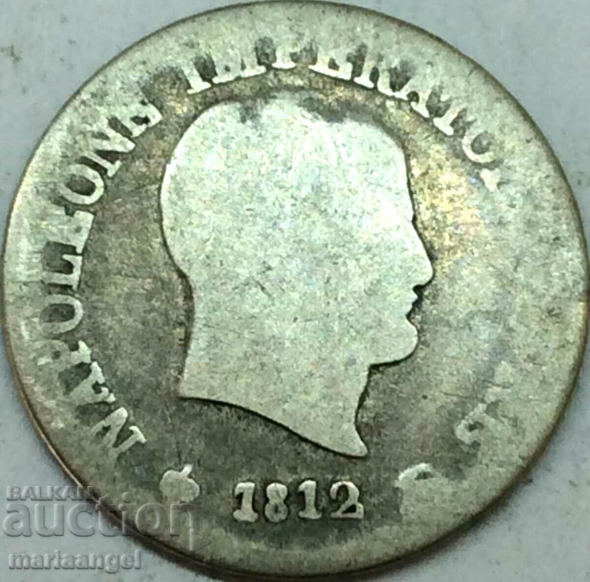 Наполеон 10 солди 1812 Италия сребро - рядка
