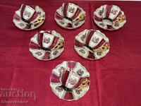 Beautiful marked porcelain service, 12 pieces