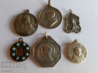 Catholic medals in lot.