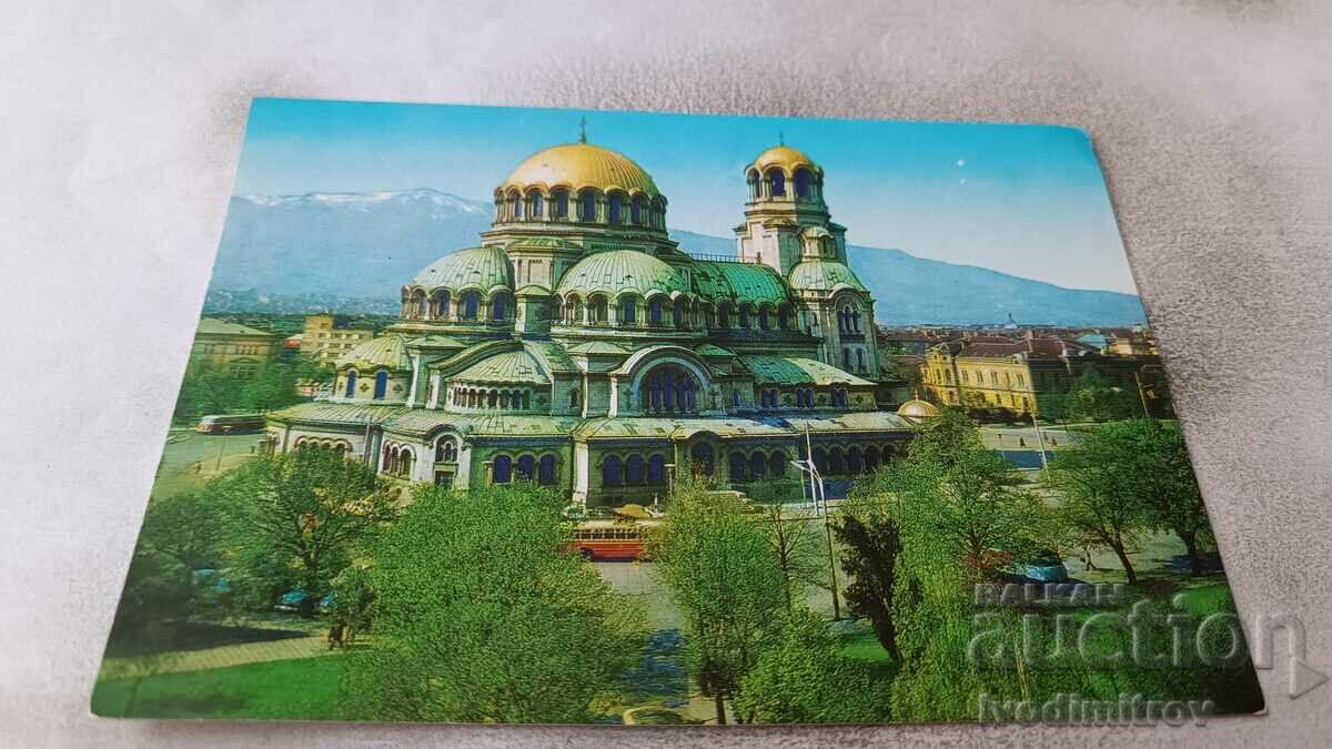 Carte poștală Biserica Sofia-monument Alexander Nevsky 1978
