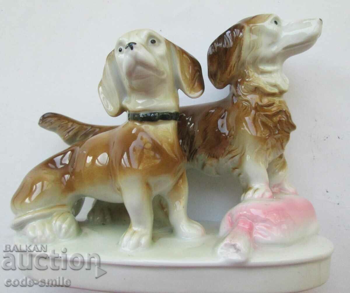 Old German porcelain figurine figure Dachshund dogs with price 100.00 BGN | € 51.13 Old German porcelain figurine figure Dachshund dogs with price 100.00 BGN | € 51.13