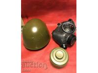 Helmet and gas mask