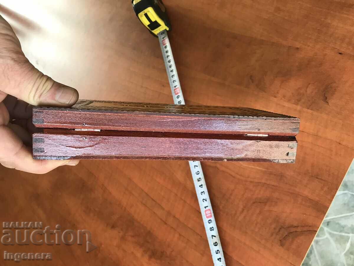 BOX WOOD PYROGRAPH DRAWING ANTIQUE FROM SOCA MOSTRA - 5 BOX WOOD PYROGRAPH DRAWING ANTIQUE FROM SOCA MOSTRA - 5