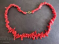 Red Coral NECKLACE 40cm/ to 1.3cm 05/28/24