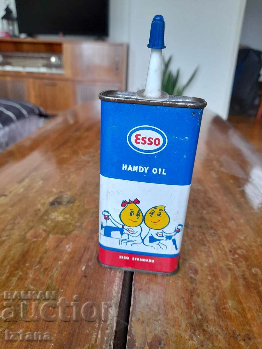 Auction  An old Esso oil can