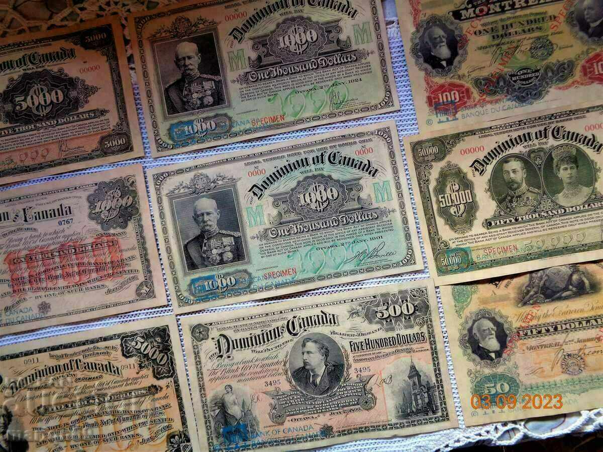 Canada very rare 1899-1924 - the banknotes are Copies with price 82.00 BGN | € 41.93 Canada very rare 1899-1924 - the banknotes are Copies with price 82.00 BGN | € 41.93