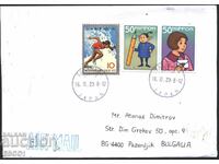 Traveled envelope with stamps Sport 1973 Correspondence from Japan