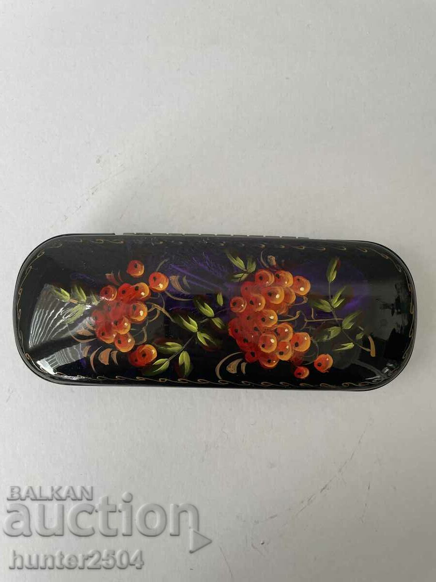 Case for glasses - metal, painted, USSR