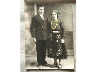 Bulgaria Old photo photography & Man and woman in festive...