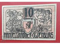 Banknote-Germany-Saxony-Oldenburg-10 Pfennig 1918