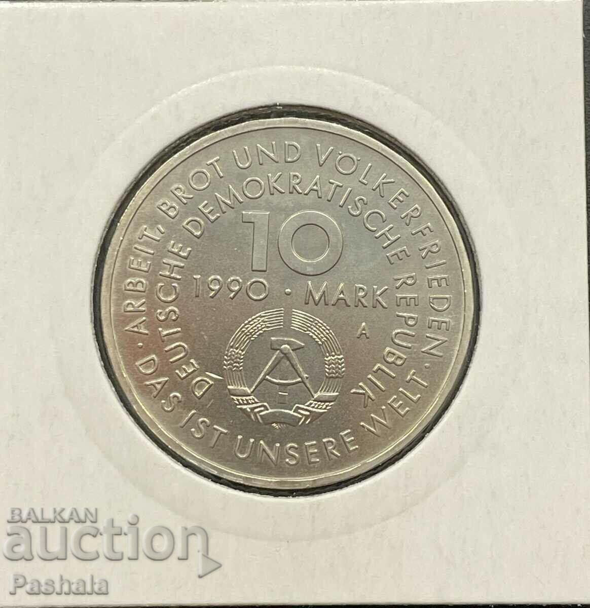 Germany 10 stamps 1990 GDR. with price 10.00 BGN | € 5.11