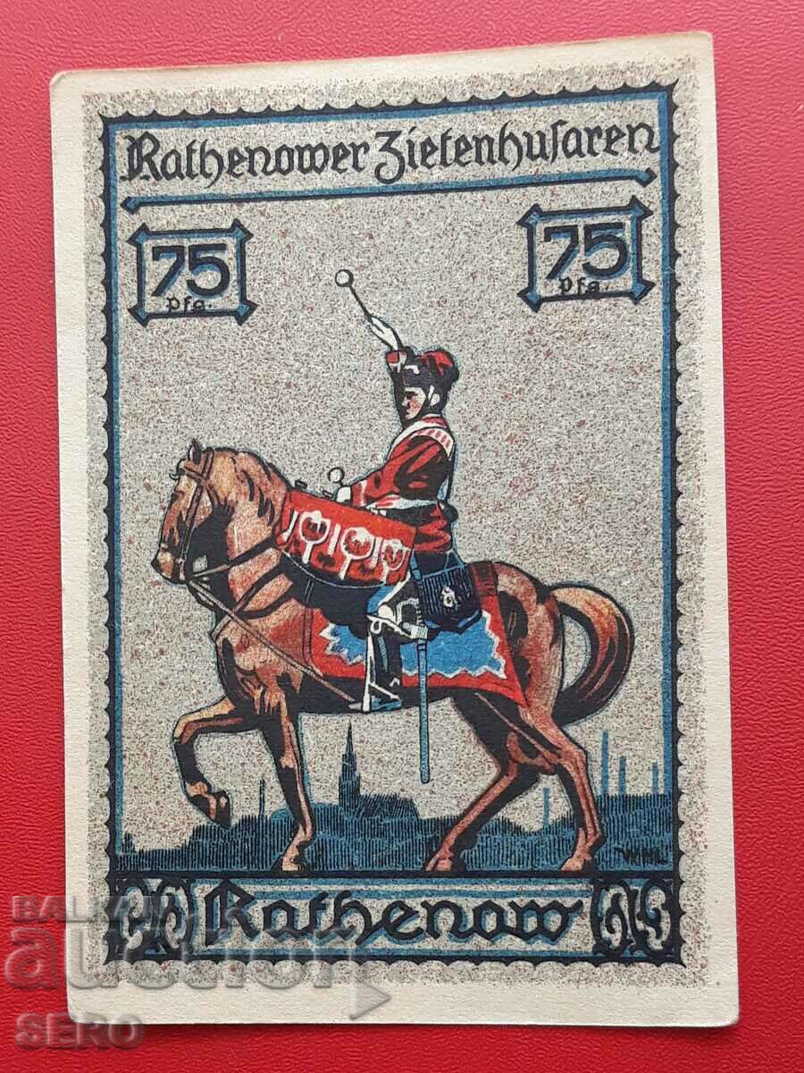 Bancnota-Germania-Brandenburg-Ratenow-75 pfennig