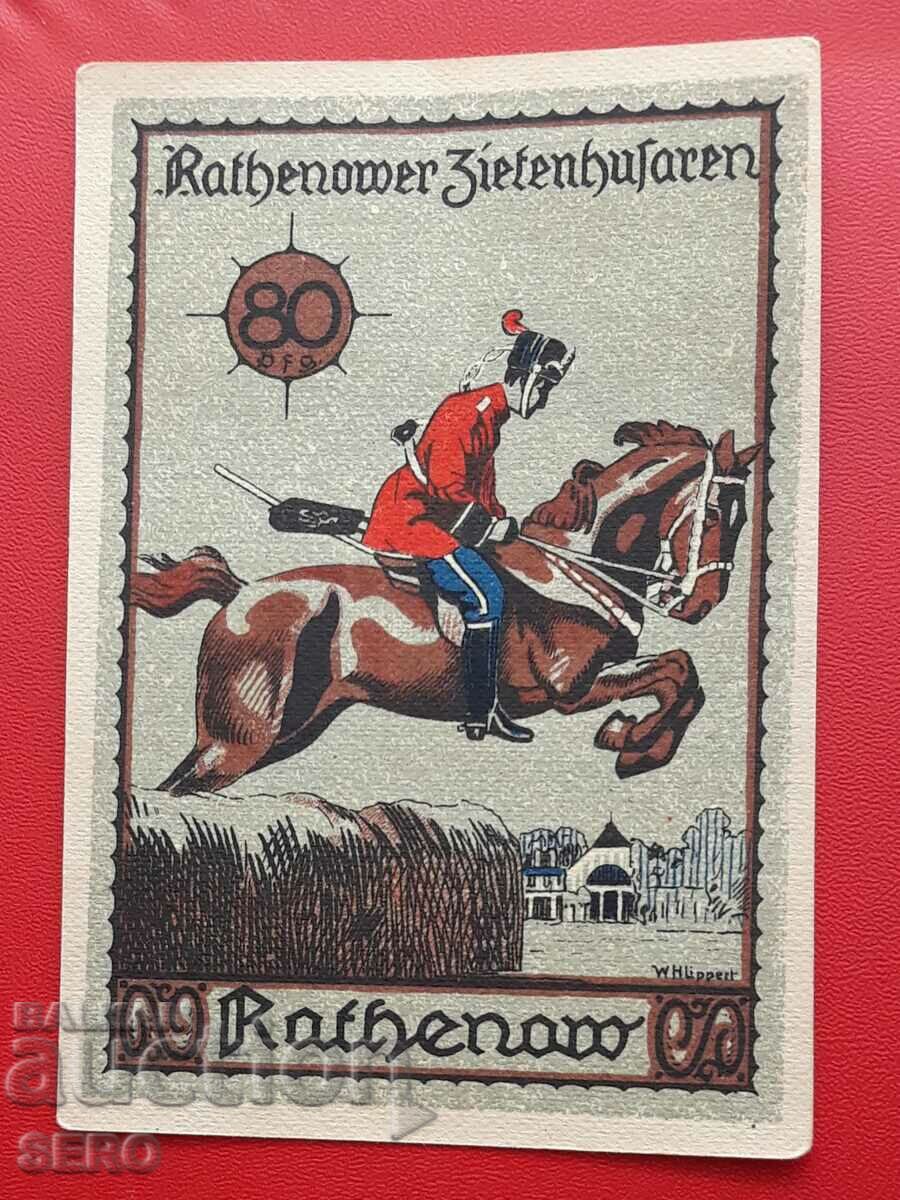 Banknote-Germany-Brandenburg-Ratenow-80 pfennig