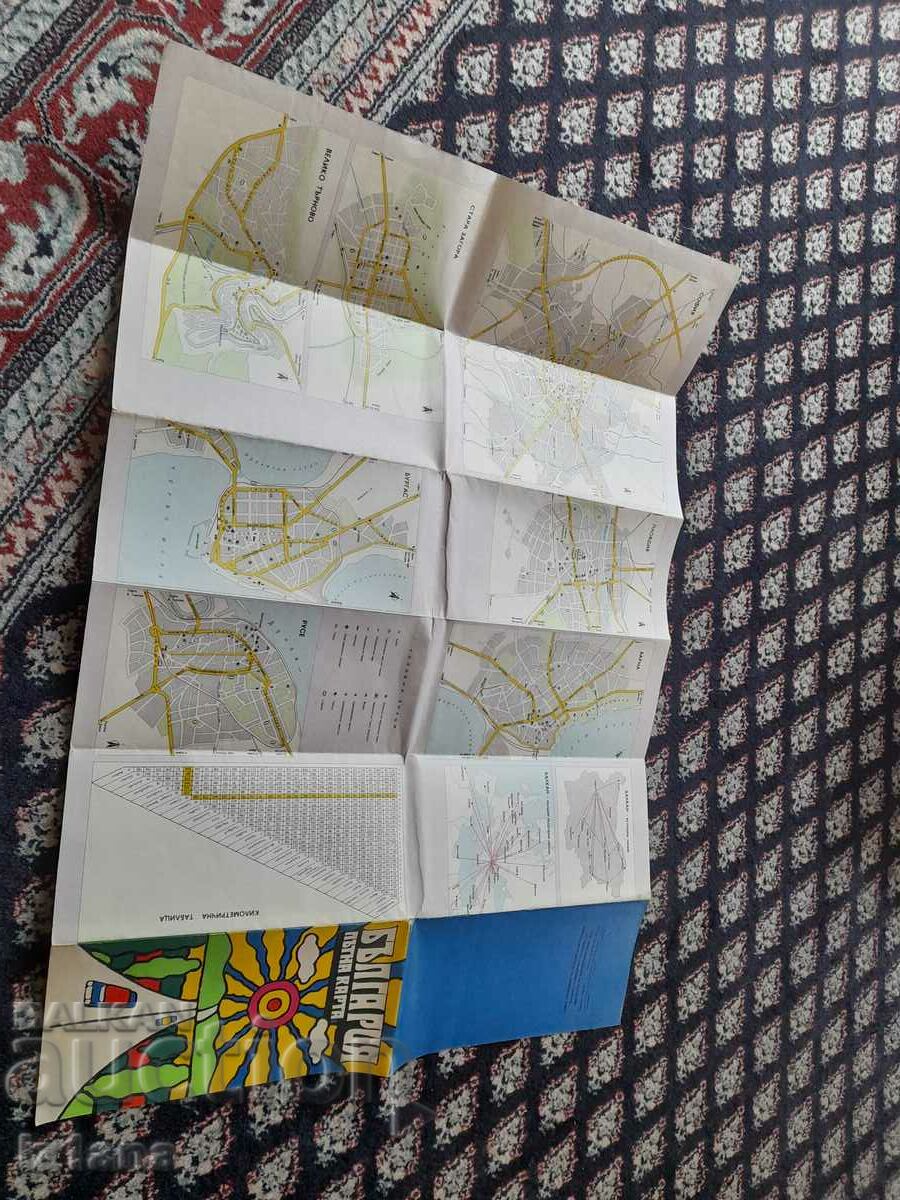 Old road map Bulgaria - 5 Old road map Bulgaria - 5