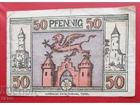 Банкнота-Германия-Померания-Пуриц/сега в Полша/-50 пф.1921