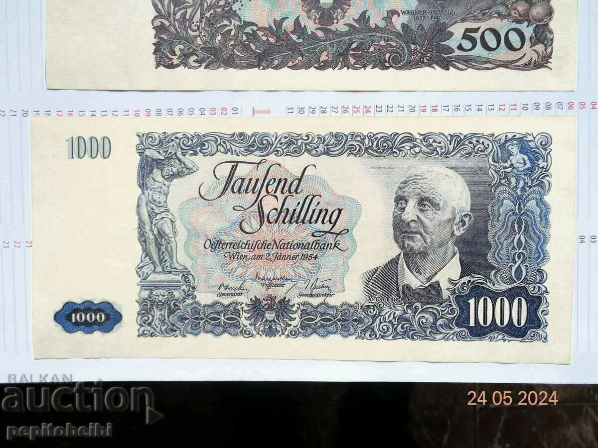 Austria 1953-1966 - the banknotes are copies - 5 Austria 1953-1966 - the banknotes are copies - 5
