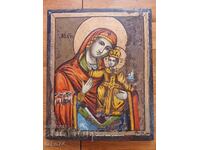 Old painted icon large. 52cm/42cm