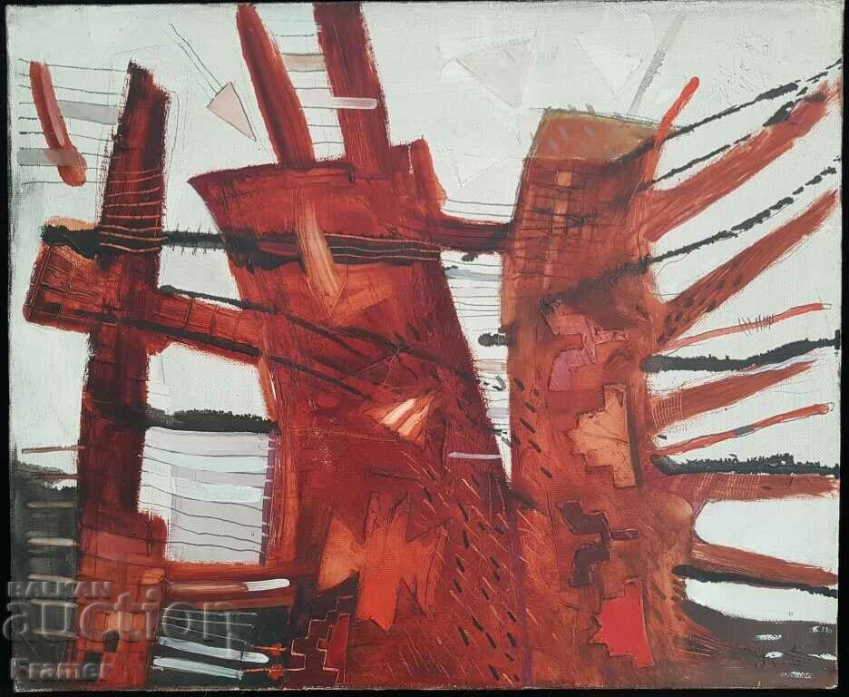 Auction Stoil Mirchev TOTEM 1996 beautiful modern oil painting Auction Stoil Mirchev TOTEM 1996 beautiful modern oil painting