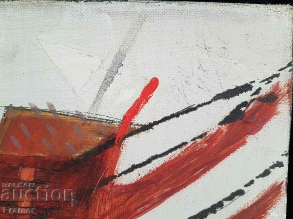 Delivery of Stoil Mirchev TOTEM 1996 beautiful modern oil painting Delivery of Stoil Mirchev TOTEM 1996 beautiful modern oil painting