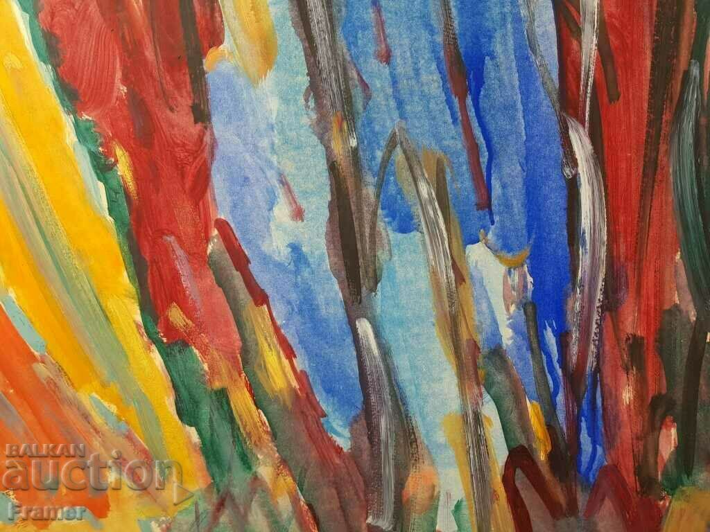 VASIL IVANOV 1909-1975 Landscape Forest painting from the 1970s - 5 VASIL IVANOV 1909-1975 Landscape Forest painting from the 1970s - 5