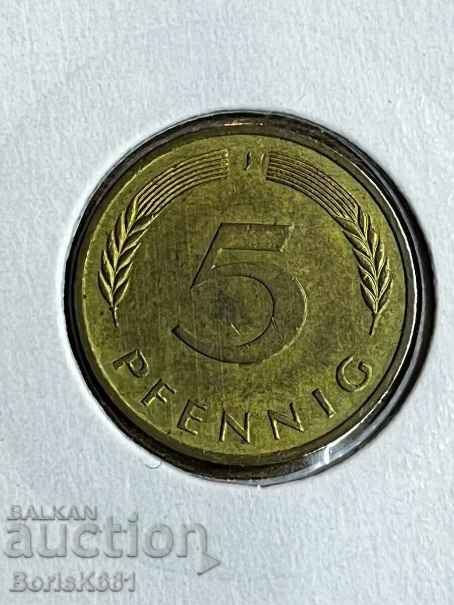 5 Pfenning 1983 J Γερμανία