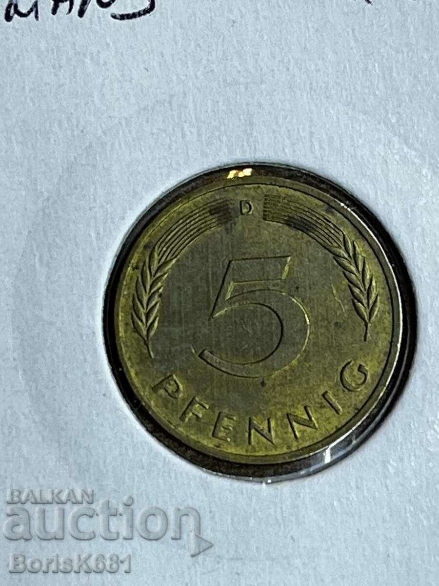 5 Pfenning 1983 D Γερμανία